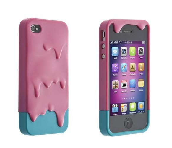 Case Sorvete Melt Rosa com Azul 4/4S