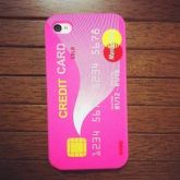 Case Silicone Cartão de Crédito Rosa